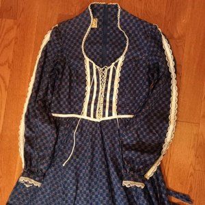 Vintage Gunne Sax Prairie Maxi Dress. M/L
